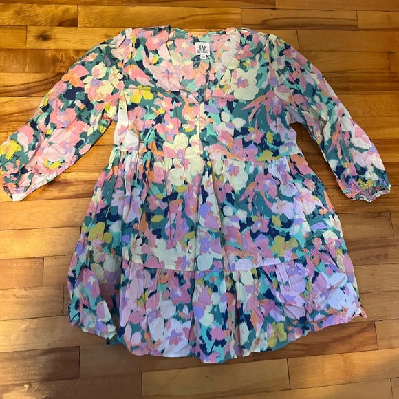 Floral Gap Maternity Tiered Blouse - Picture 1 of 1